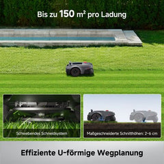 MOVA ViAX 500 EU – Mähroboter für Rasenflächen bis zu 500 m², AI UltraEyes™ 2.0 360° LiDAR, 3D-Kartierung, Mehrzonenmodus, U-förmiger Fahrweg, Geländetauglich
