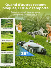 Mammotion Luba 2 AWD 1000 Mähroboter ohne Begrenzungskabel – 1000 m²