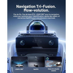 Mammotion LUBA 3 AWD 3000 Mähroboter mit Begrenzungsdraht, 360°-LiDAR + NetRTK + Dual-Kamera-KI-Vision, bis zu 3000 m², 80 % Steigung, 4G-Modul, App