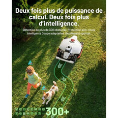 Mammotion LUBA 3 AWD 3000 Mähroboter mit Begrenzungsdraht, 360°-LiDAR + NetRTK + Dual-Kamera-KI-Vision, bis zu 3000 m², 80 % Steigung, 4G-Modul, App