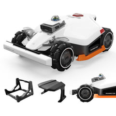 Mammotion LUBA 3 AWD 5000 Roboter mit Bedienelementen, Waschstation und Garage für das Auto