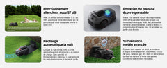MOVA ViAX 500 EU – Mähroboter für Rasenflächen bis zu 500 m², AI UltraEyes™ 2.0 360° LiDAR, 3D-Kartierung, Mehrzonenmodus, U-förmiger Fahrweg, Geländetauglich