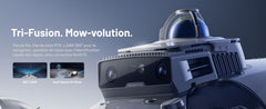 Mammotion LUBA 3 AWD 1500 Mähroboter mit Begrenzungsdraht, 360°-LiDAR + Dual-Kamera-KI-Sicht, bis zu 1500 m², 80 % Steigung, 4G-Modul, App