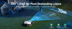 Mammotion LUBA 3 AWD 1500 Mähroboter mit Begrenzungsdraht, 360°-LiDAR + Dual-Kamera-KI-Sicht, bis zu 1500 m², 80 % Steigung, 4G-Modul, App