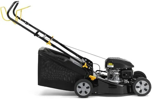 Alpina AL5 46 SA – Leistungsstarker 46 cm Benzin-Rasenmäher mit Eigenantrieb und 60-Liter-Grasfangkorb
