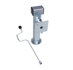 Kurbel-Stützfuß-Set SF 60-19-280 und Adapter; maximale Tragkraft 1300 kg.