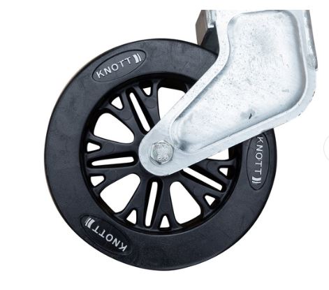 Schwenkbares Stützrad KNOTT TK57, 500 kg