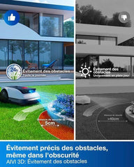 ECOVACS Goat O800 RTK Akku-Mähroboter mit Umkreiseinstellung für 800 m², RTK+Vision, Auto-Mapping