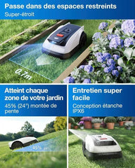 ECOVACS Goat O800 RTK Akku-Mähroboter mit Umkreiseinstellung für 800 m², RTK+Vision, Auto-Mapping