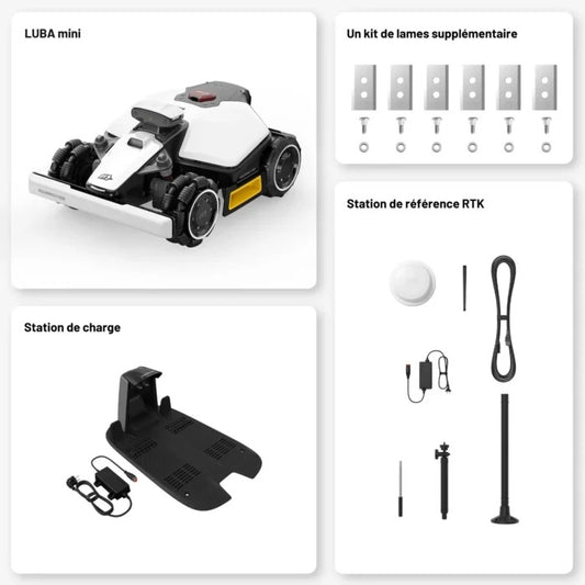 Mammotion LUBA mini AWD 800 EU: Mähroboter für Steigungen bis zu 80 %