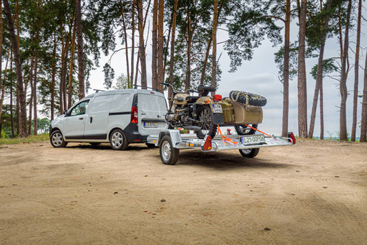 Anhänger mit klappbarer Deichsel für Motorräder/Quads MOTOQUAD 266, 750 kg