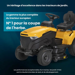 STIGA Tornado 398 Gartentraktor – 432 cm³ – 98 cm – Seitenauswurf