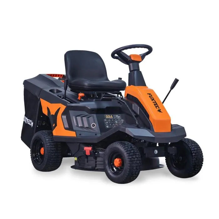 FUXTEC FX-RMR66 Aufsitzmäher, 6 PS Rasentraktor, 66 cm Schnittbreite, 150 l Grasfangkorb, Schnitthöhe